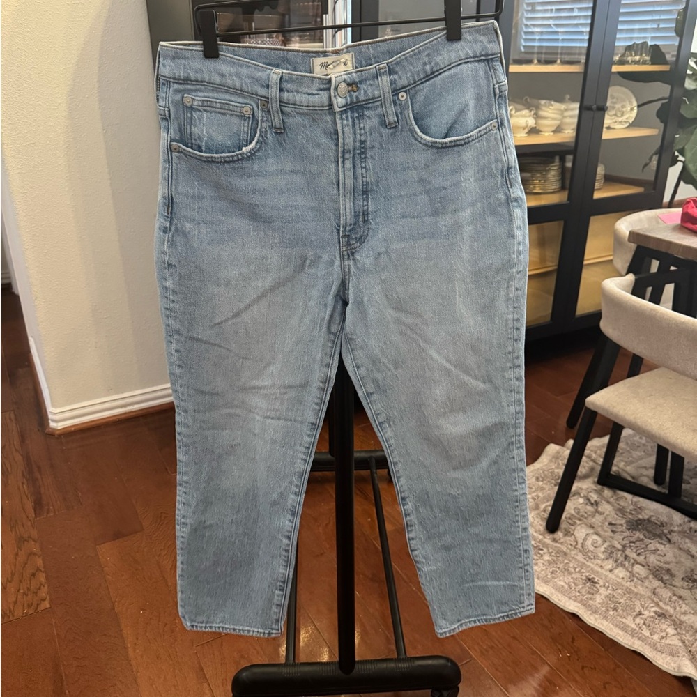 Madewell Light Wash Straight Jeans